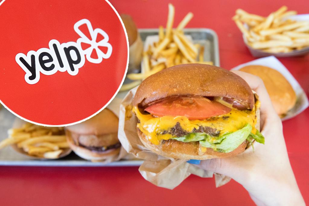 Yelp reveals American Favor Failure Burger - beating 24 other restaurant chains