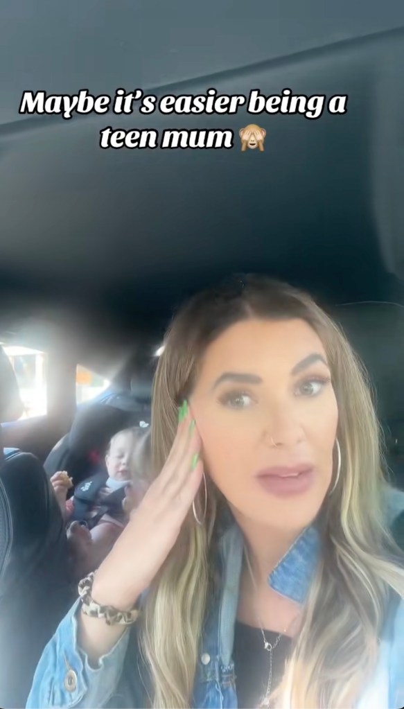 Mother at different ages who share her parenting experiences