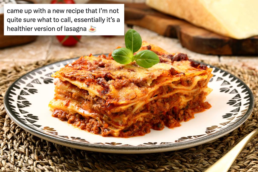 The woman's 'healthy' lasagna angered the internet