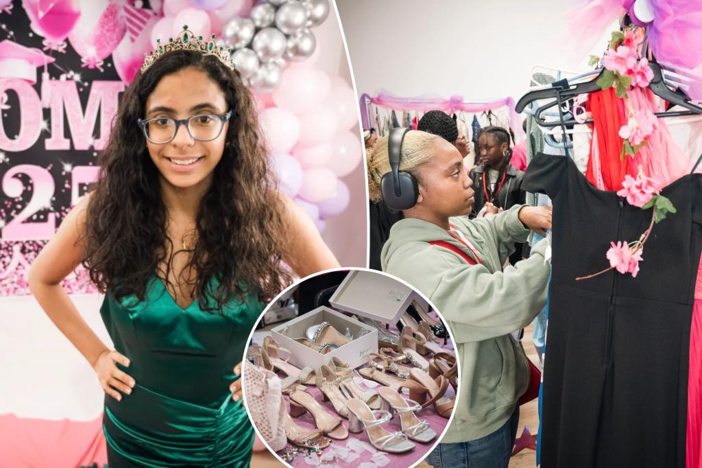 Teens from the whole trip to NYC to find the prom dress of their dreams - free