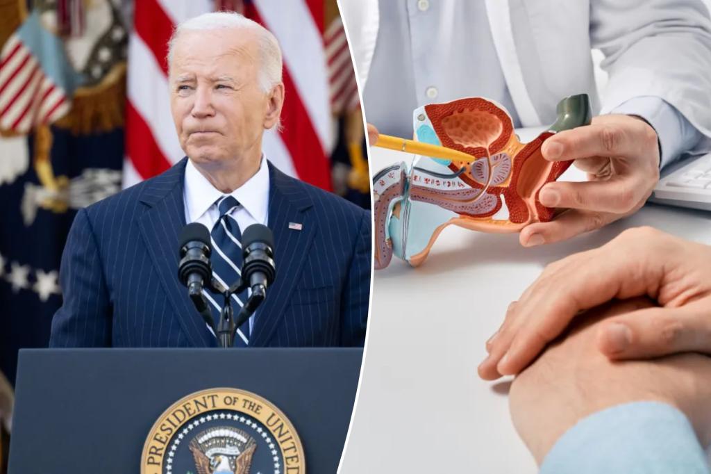 Diagnosis of Biden Cancer promote free prostate display at NYC
