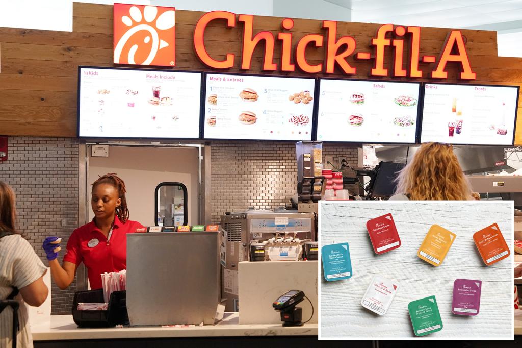 Chick-Fil-a creepy clients for the 'annoying' sauce packages