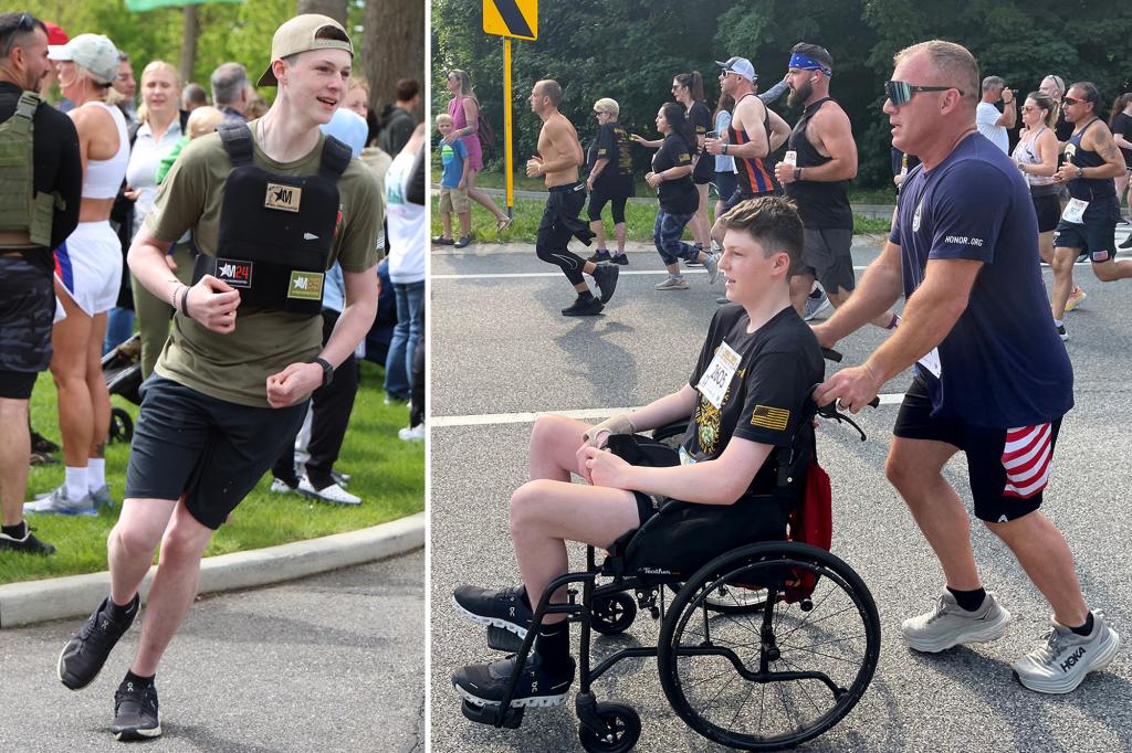 Long Island's teenager inspired by the hero of the local dresses dresses overcomes paralysis